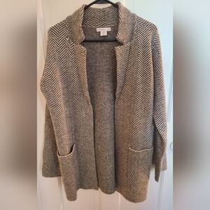 Sincerely Jules Chevron Collared sweater